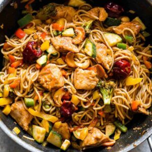 Grilled Chicken Wok Noodles