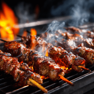 Open Flame Suya Skewers